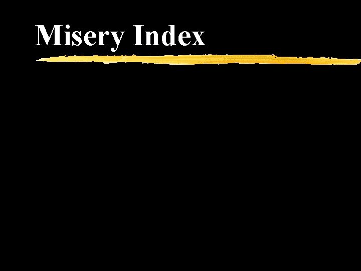 Misery Index 