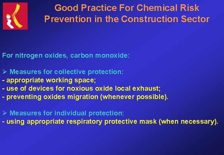 Good Practice For Chemical Risk Prevention in the Construction Sector For nitrogen oxides, carbon
