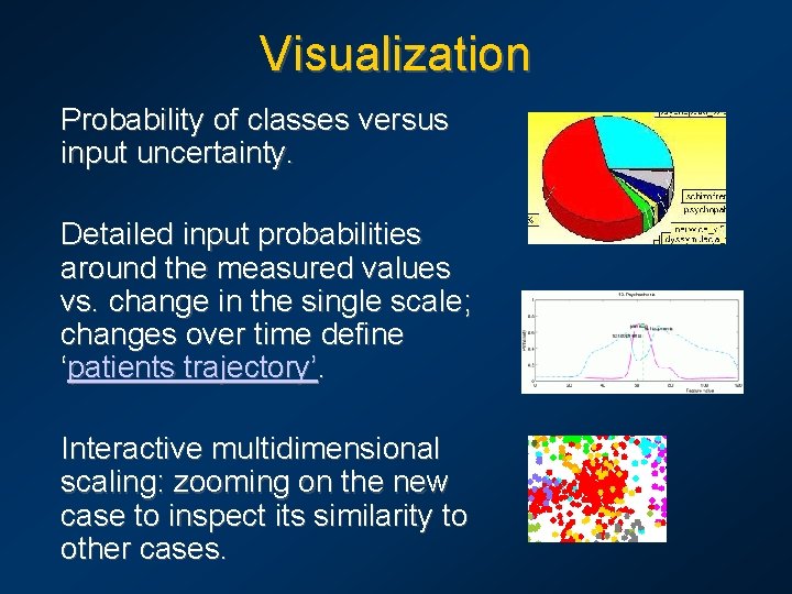 Visualization Probability of classes versus input uncertainty. Detailed input probabilities around the measured values