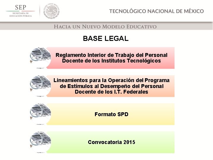 BASE LEGAL Reglamento Interior de Trabajo del Personal Docente de los Institutos Tecnológicos Lineamientos