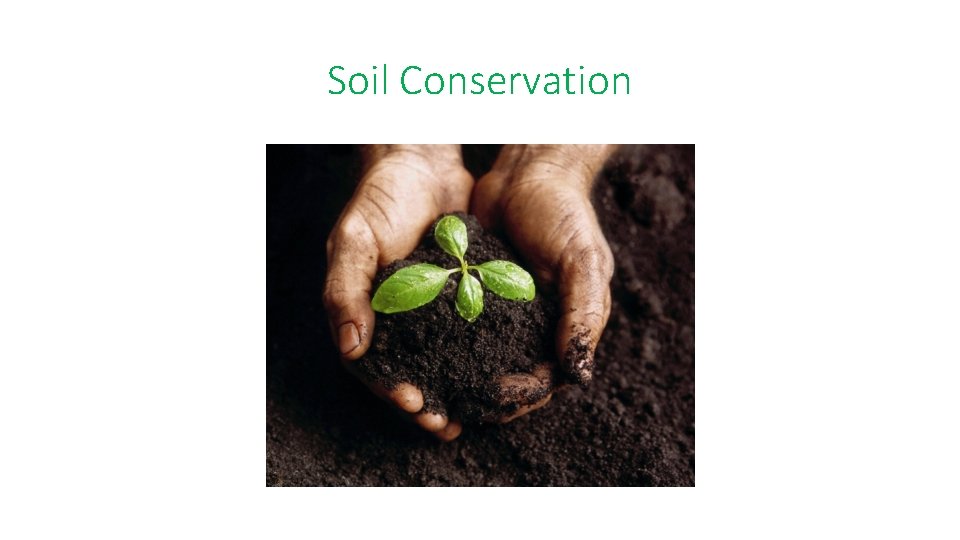 Soil Conservation 