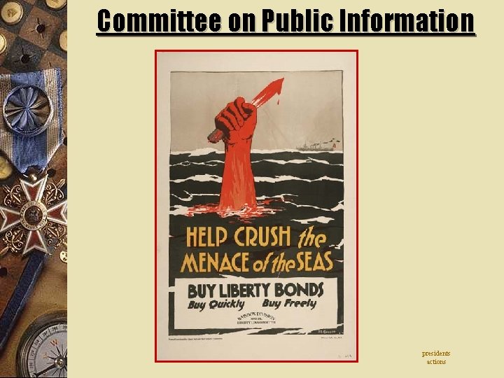 Committee on Public Information presidents actions 