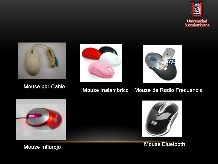 Mouse por Cable Mouse Inflarojo Mouse Inalambrico Mouse de Radio Frecuencia Mouse Bluetooth 