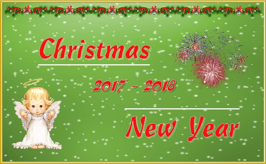 Christmas 2017 - 2018 New Year 
