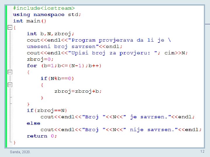 programski jezik java - ciklicna strukutra - for... VJEBENICA 3 STRUKTURA PETLJE 1 DIO PRIMJER 60