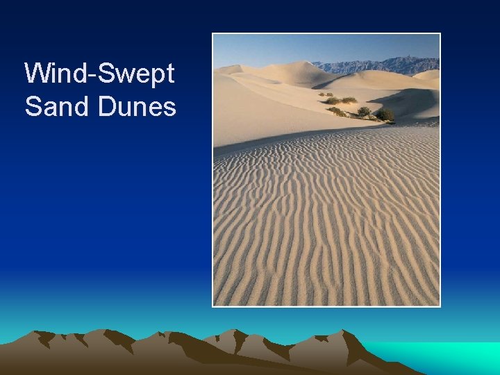 Wind-Swept Sand Dunes 