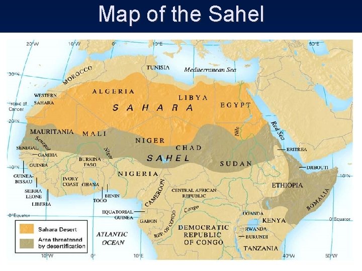 Map of the Sahel 