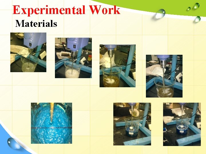 Experimental Work Materials 7 