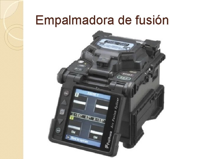 Empalmadora de fusión 