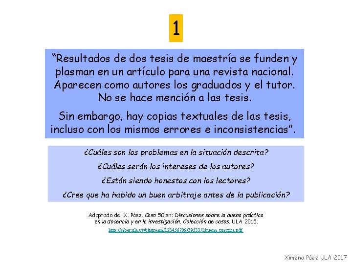 1 “Resultados de dos tesis de maestría se funden y plasman en un artículo