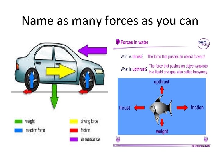 Example Forces Name Forces Revision Name as many forces as you