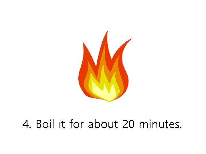 4. Boil it for about 20 minutes. 