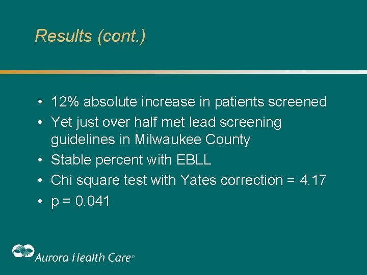Results (cont. ) • 12% absolute increase in patients screened • Yet just over Results (cont. ) • 12% absolute increase in patients screened • Yet just over