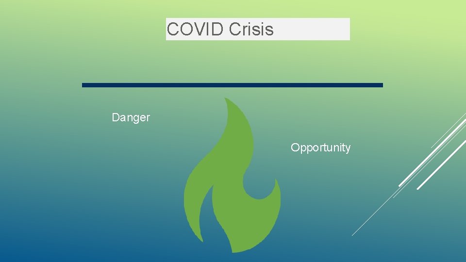 COVID Crisis Danger Opportunity 