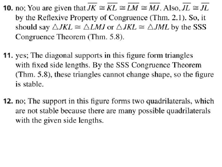 4 -4 Triangle Congruence: SSS and SAS Holt Geometry 