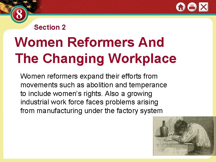 Section 2 Women Reformers And The Changing Workplace Women reformers expand their efforts from