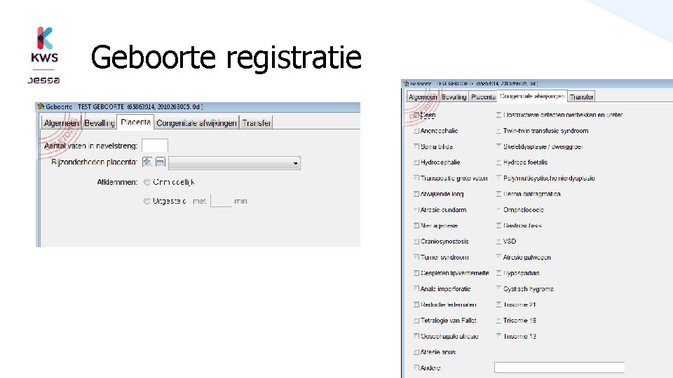 Geboorte registratie 