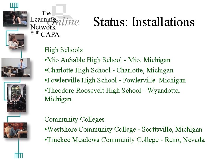 Status: Installations High Schools • Mio Au. Sable High School - Mio, Michigan •