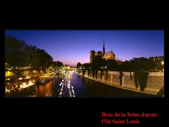 Bras de la Seine depuis l'Ile Saint Louis 