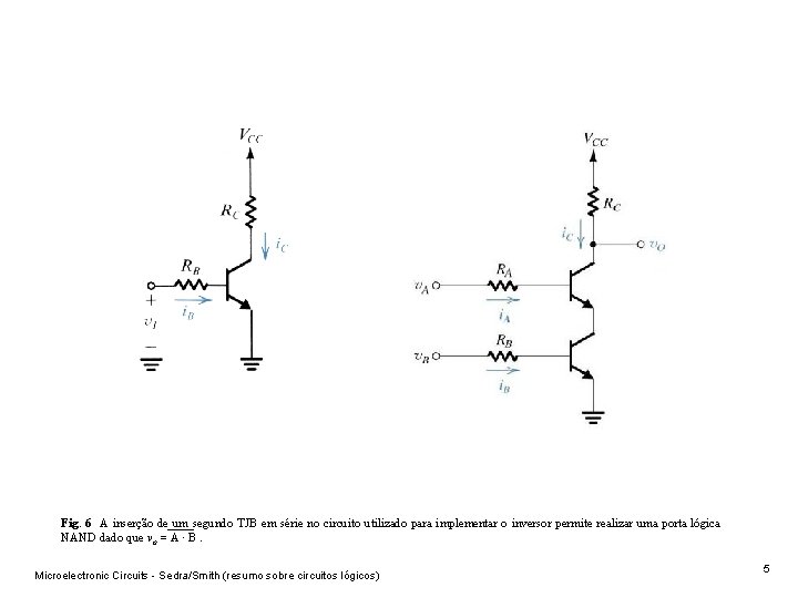 Fig. 6 A inserção de um segundo TJB em série no circuito utilizado para