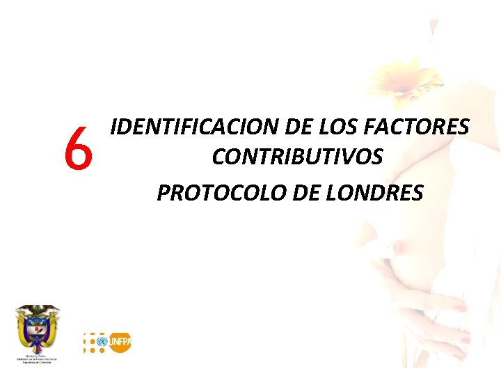 6 IDENTIFICACION DE LOS FACTORES CONTRIBUTIVOS PROTOCOLO DE LONDRES 