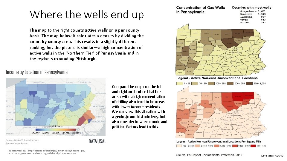 Where the wells end up The map to the right counts active wells on