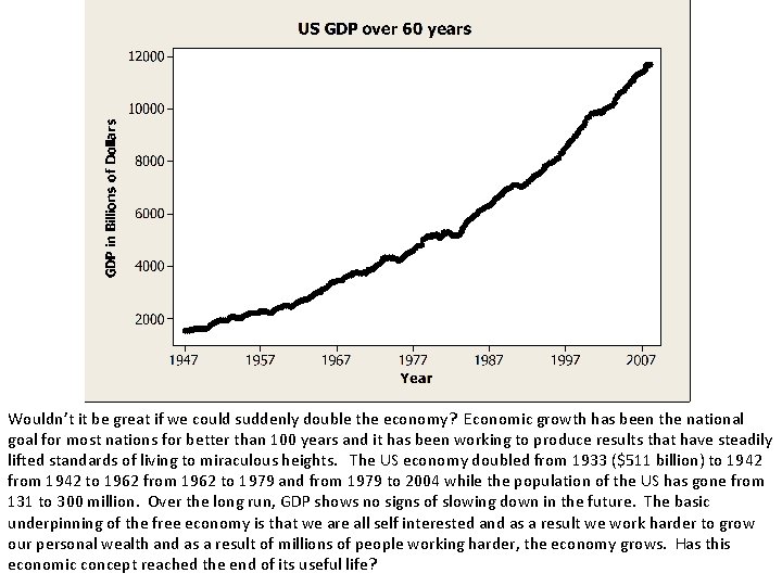 Wouldn’t it be great if we could suddenly double the economy? Economic growth has