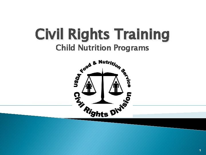 Civil Rights Training Child Nutrition Programs 1 