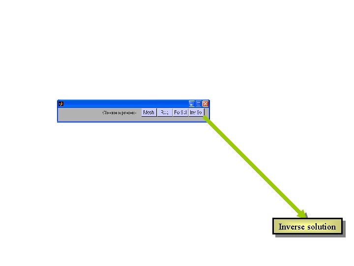 Inverse solution Inverse solution