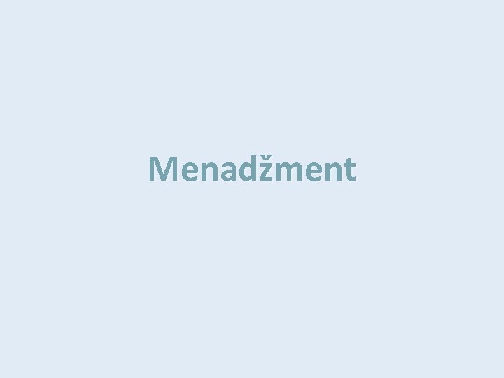 Menadžment 