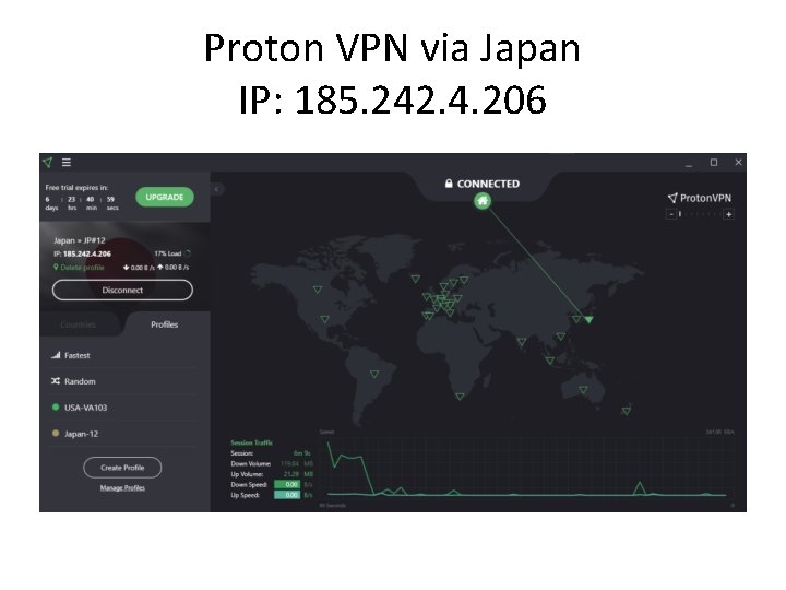 Proton VPN via Japan IP: 185. 242. 4. 206 