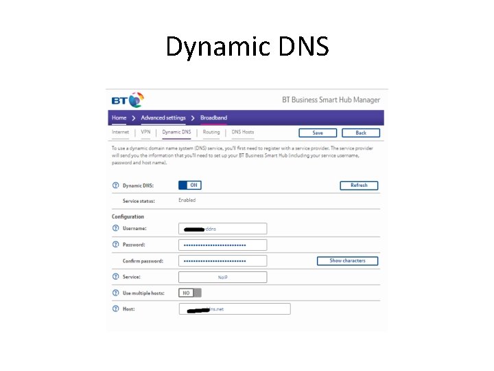 Dynamic DNS 