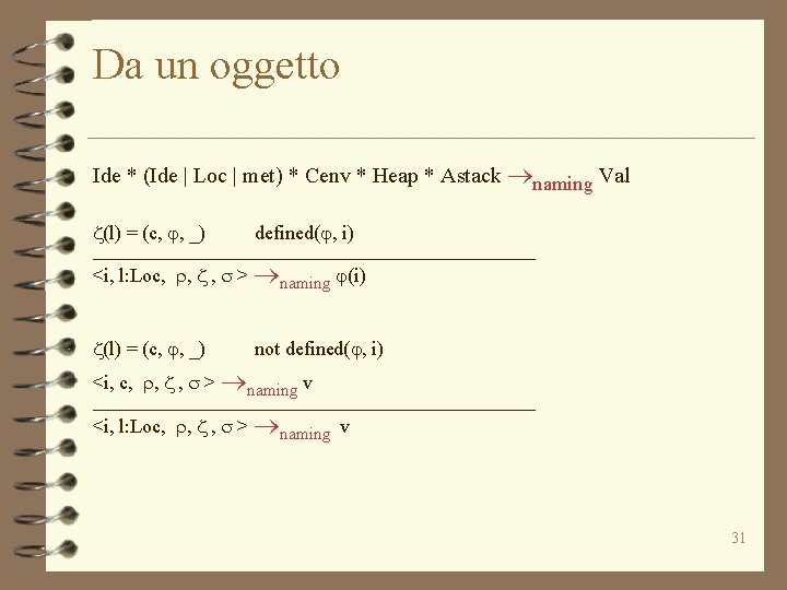 Da un oggetto Ide * (Ide | Loc | met) * Cenv * Heap