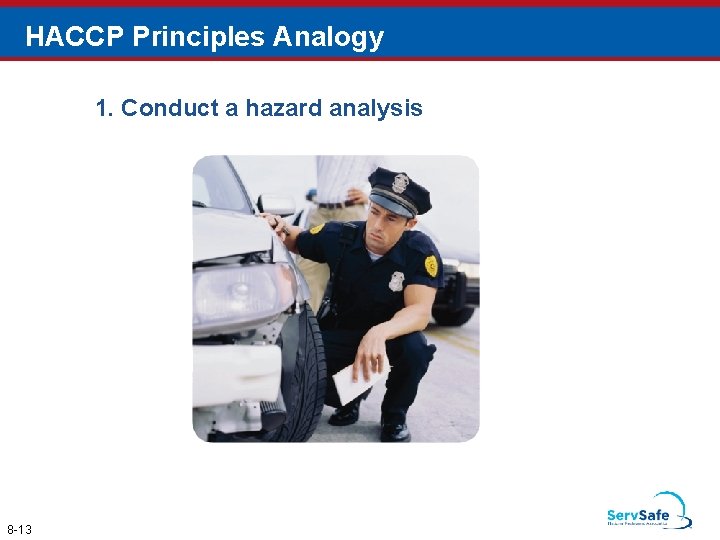 HACCP Principles Analogy 1. Conduct a hazard analysis 8 -13 