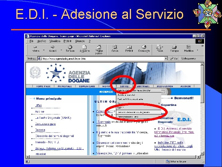 E. D. I. - Adesione al Servizio 