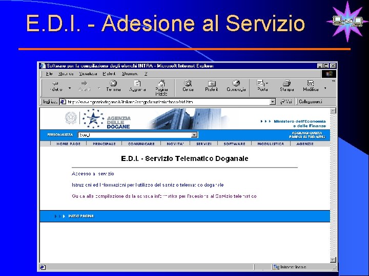 E. D. I. - Adesione al Servizio 