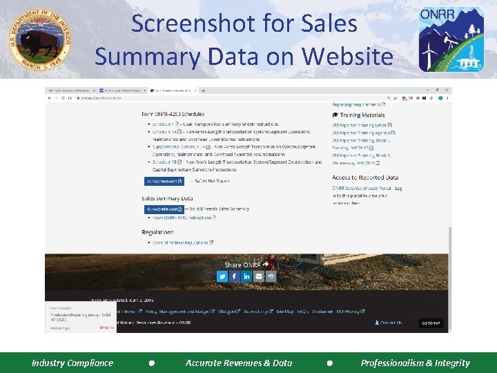 Screenshot for Sales Summary Data on Website Industry Compliance Accurate Revenues & Data Professionalism