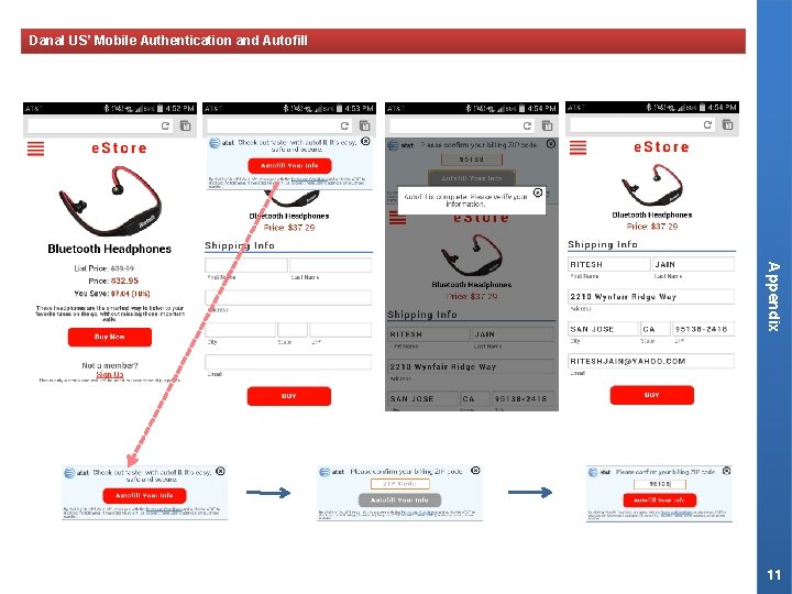 Danal US’ Mobile Authentication and Autofill Appendix 11 