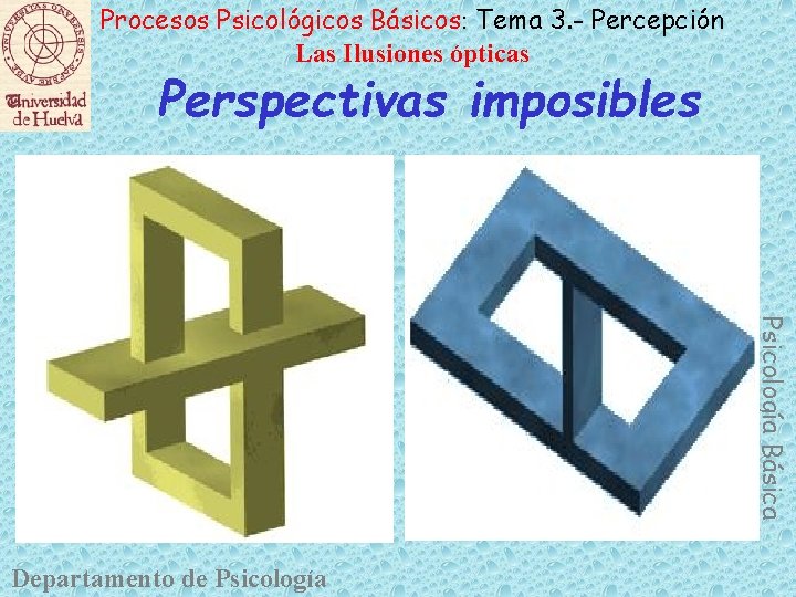 Procesos Psicológicos Básicos: Tema 3. - Percepción Las Ilusiones ópticas Perspectivas imposibles Psicología Básica