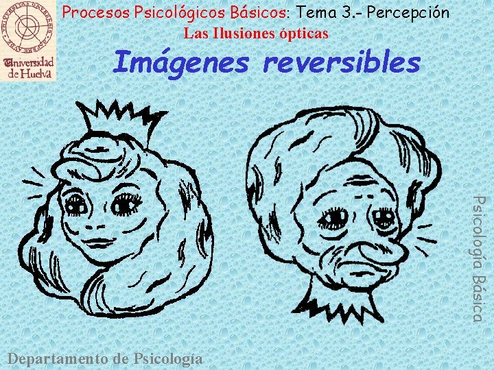 Procesos Psicológicos Básicos: Tema 3. - Percepción Las Ilusiones ópticas Imágenes reversibles Psicología Básica