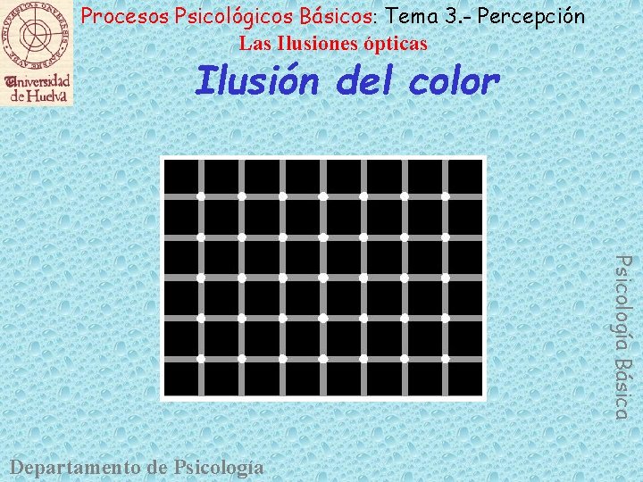 Procesos Psicológicos Básicos: Tema 3. - Percepción Las Ilusiones ópticas Ilusión del color Psicología