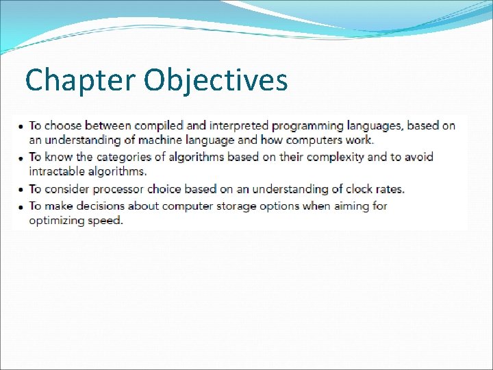 Chapter Objectives 