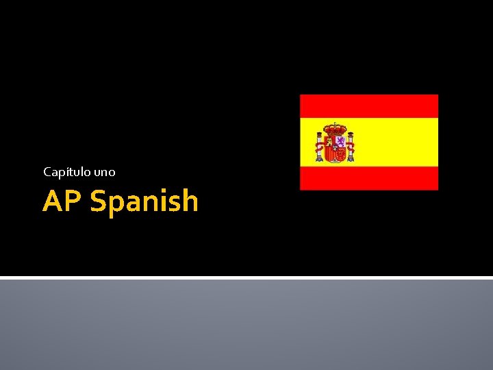 Capítulo uno AP Spanish 