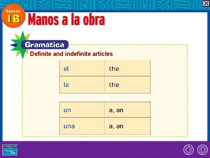 Definite and indefinite articles 