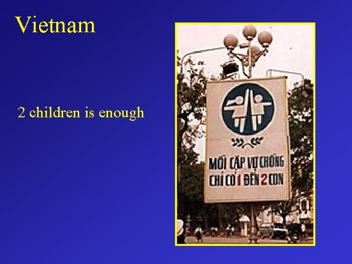 Vietnam 2 children is enough 