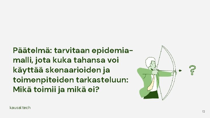 Päätelmä: tarvitaan epidemiamalli, jota kuka tahansa voi käyttää skenaarioiden ja toimenpiteiden tarkasteluun: Mikä toimii Päätelmä: tarvitaan epidemiamalli, jota kuka tahansa voi käyttää skenaarioiden ja toimenpiteiden tarkasteluun: Mikä toimii