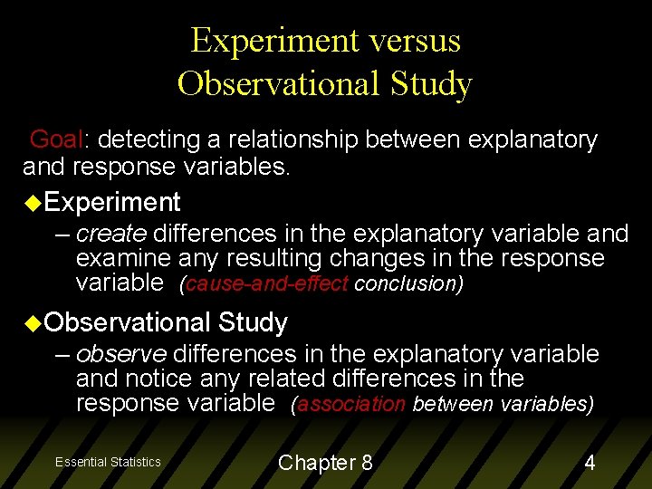 Chapter 8 Producing Data Experiments Essential Statistics Chapter