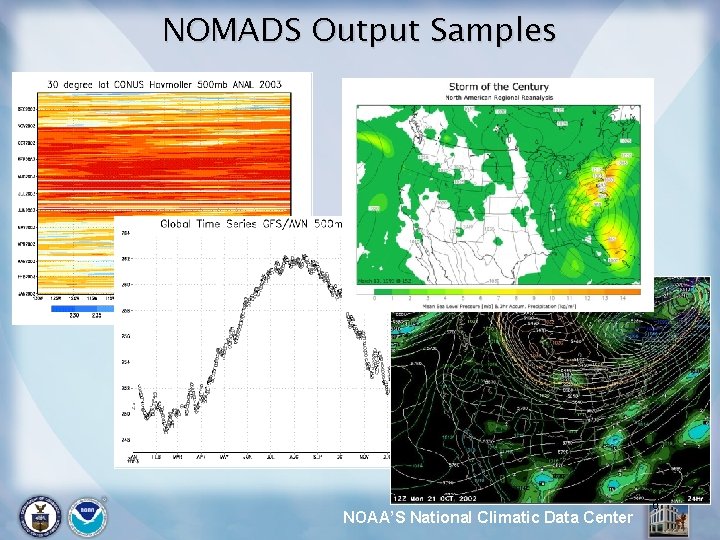 NOMADS Output Samples NOAA’S National Climatic Data Center 6 