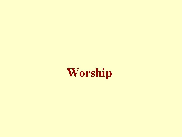 Worship 