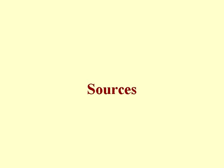 Sources 